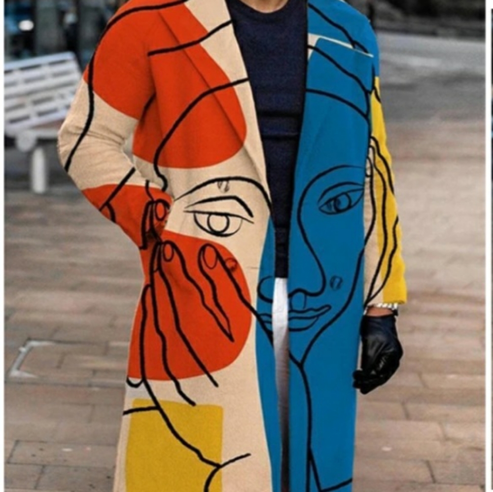 New Men's Designer trench coat